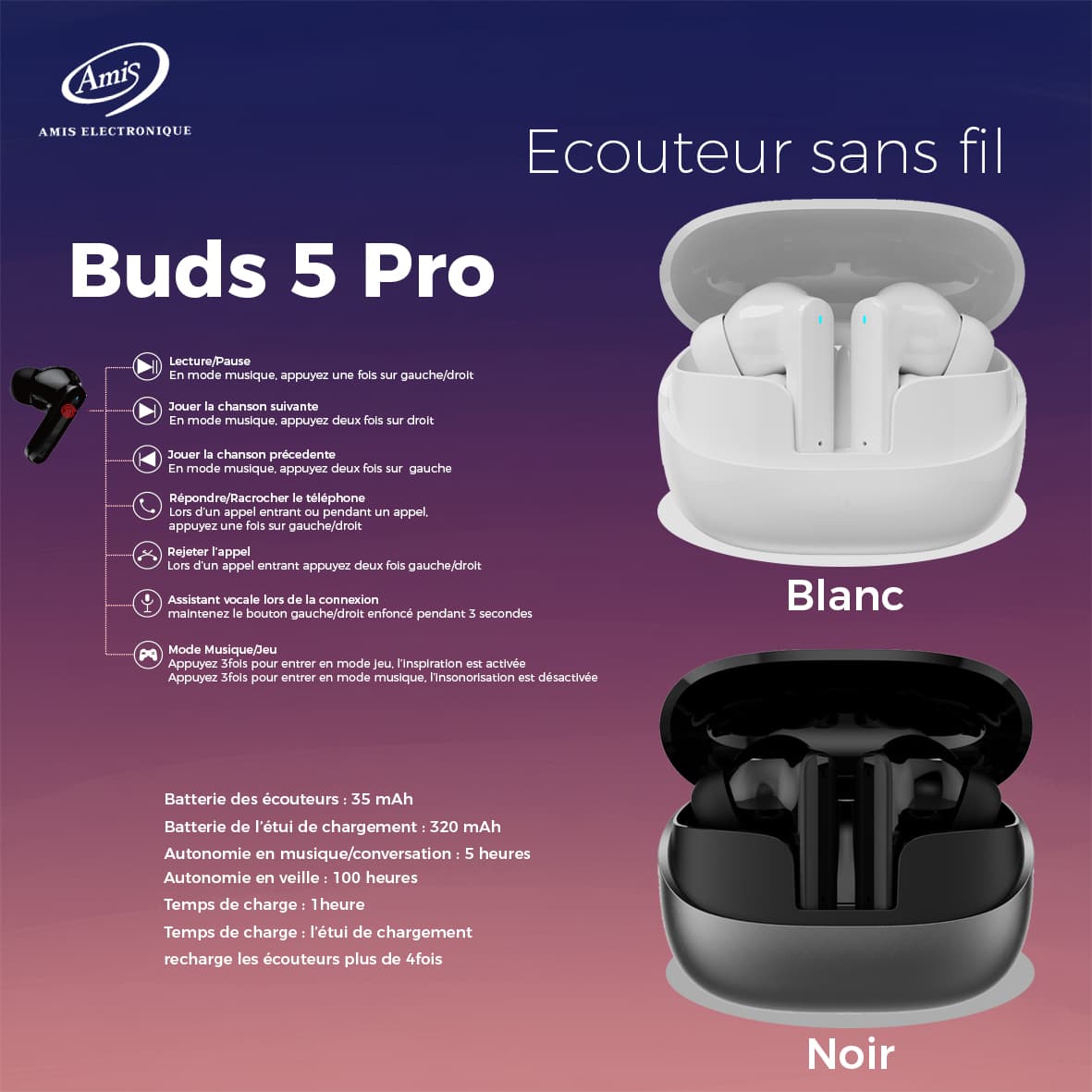 AMIS BUDS 5 PRO